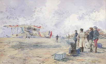 Ein Flugzeug startet, 1913